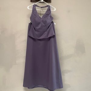 Lilac 2-piece bridesmaid dress